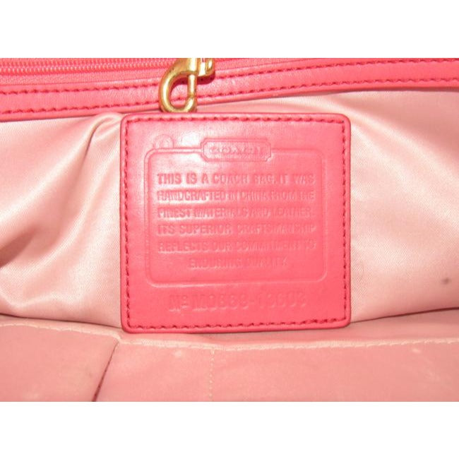 Coach Vintage Pursesdesigner Purses Buttery Soft White And Pink Leather With Gold Hardware Satchel