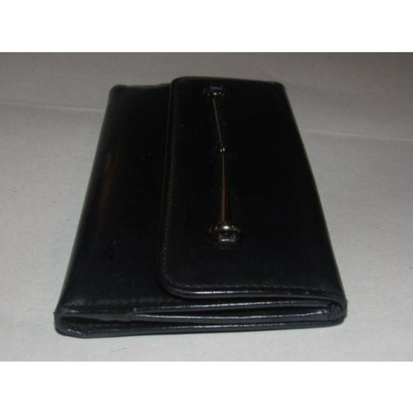 Tom Ford era Gucci Black Patent Horsebit Bi-fold