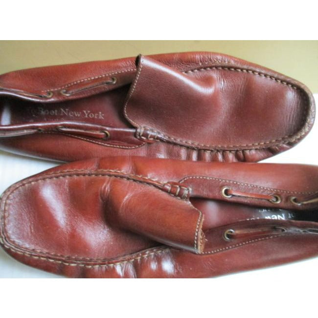 To Boot New York Adam Derrick Chestnut Brown Driving Loafers Flats Size Us