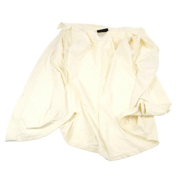 Fendi White With Ff Logo Pocket Button Down Blouse