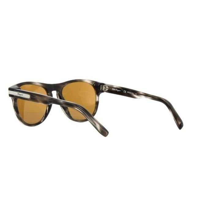 Salvatore Ferragamo Sf916s Striped Grey Sunglasses