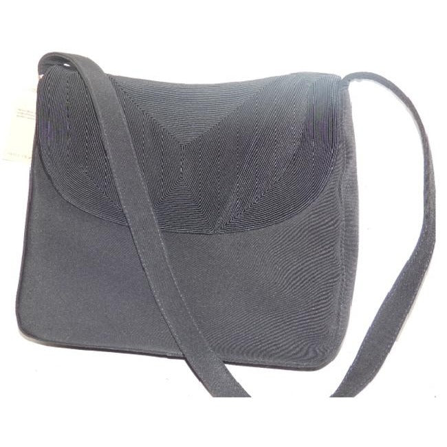 Silver Blue brand black corde fabric hobo shoulder bag