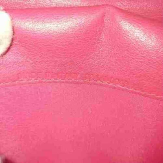Dior Trotter Print Red Embossed Leather Wallet