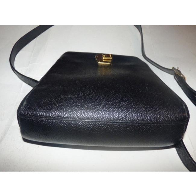 Bally Vintage Pursesdesigner Purses Black Leather Cross Body Bag