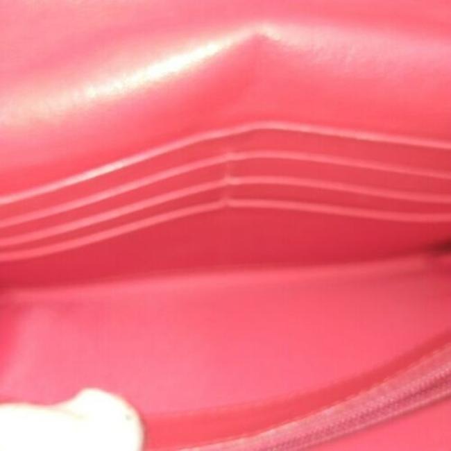 Dior Trotter Print Red Embossed Leather Wallet