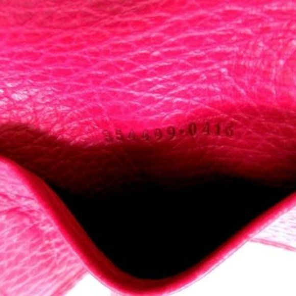 Gucci Hot Pink Leather Key Holders & Wallet