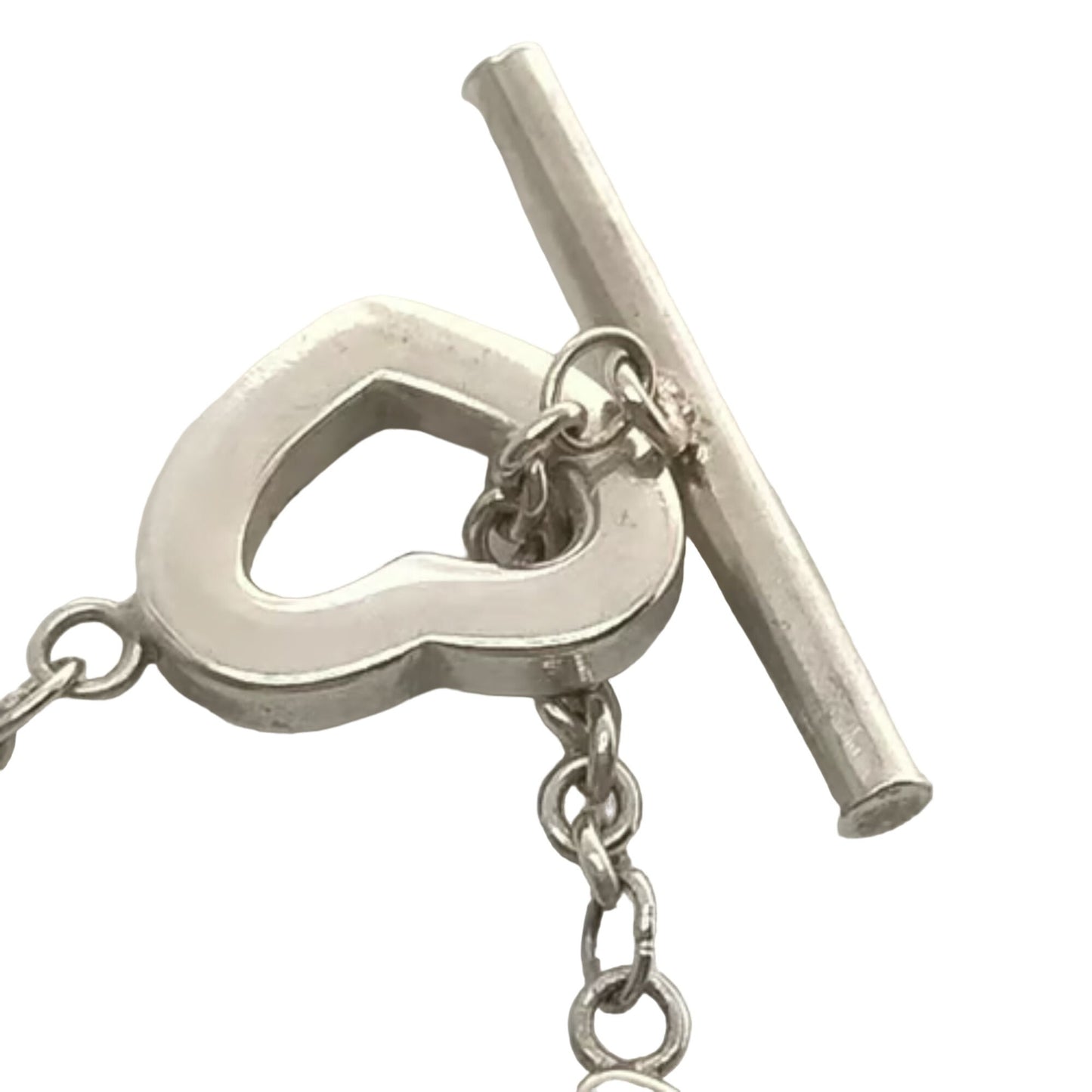 Tiffany & Co. sterling 7" bracelet with heart links- Retired