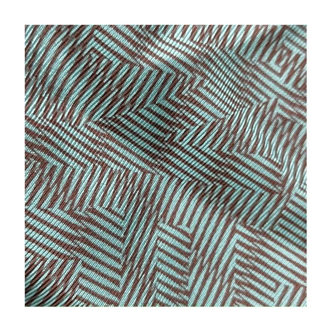 Fendi Aqua And Brown Print Logo Square Silk Scarf