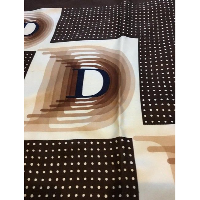 Dior Browns Blues White Christian Dior Scarf