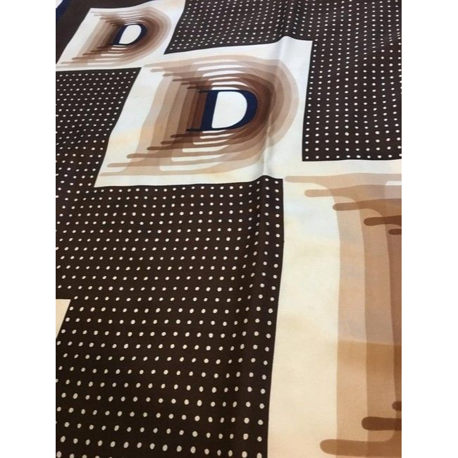 Dior Browns Blues White Christian Dior Scarf