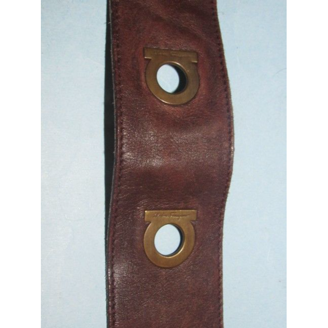 Ferragamo Brown Leather Belt