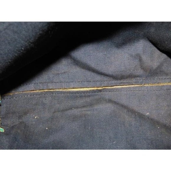 Vintage FURLA Teal Leather 2-Way Crossbody Bag with Embossed Floral Design