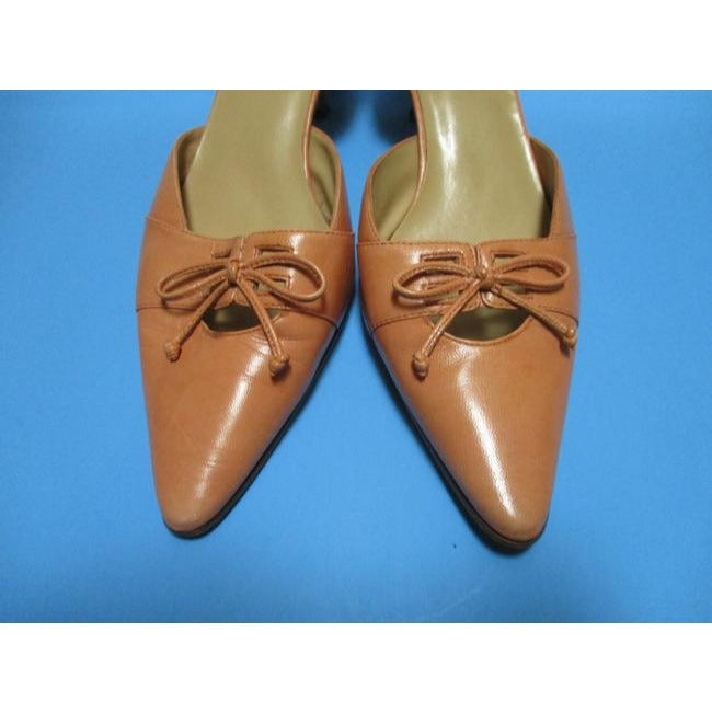 Ak Anne Klein Peach Tangerine Pointed Toe D Orsay Pumps Size Us