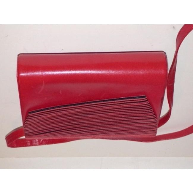 Bally Sale Designer Purses Red And Black Patent Leather Cross Body Bag