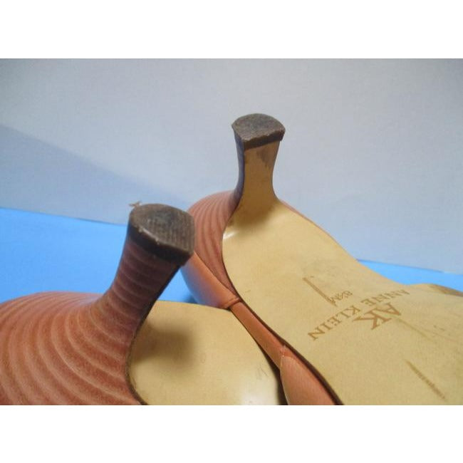 Ak Anne Klein Peach Tangerine Pointed Toe D Orsay Pumps Size Us