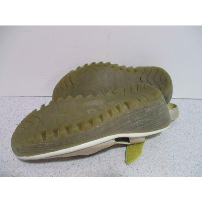 Fly London Silver Gray Pebbled Platform Wedge Sandal Pumps Size Eu