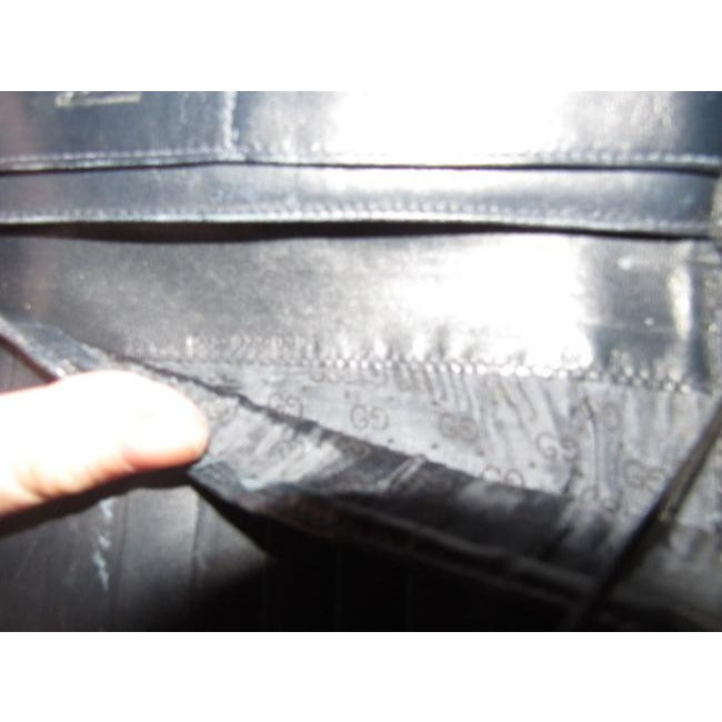 Gucci Navy Blue Leather Vintage Wallet
