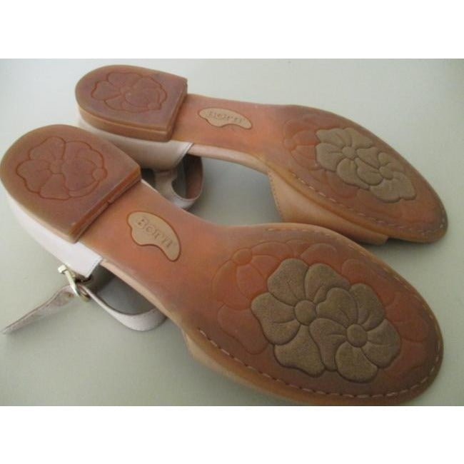 Born Tan Boho Beige Sand Open Toe Flats Sandals Size Us