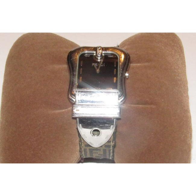 Fendi Stainless Steel Zucca Print B With Band Watch