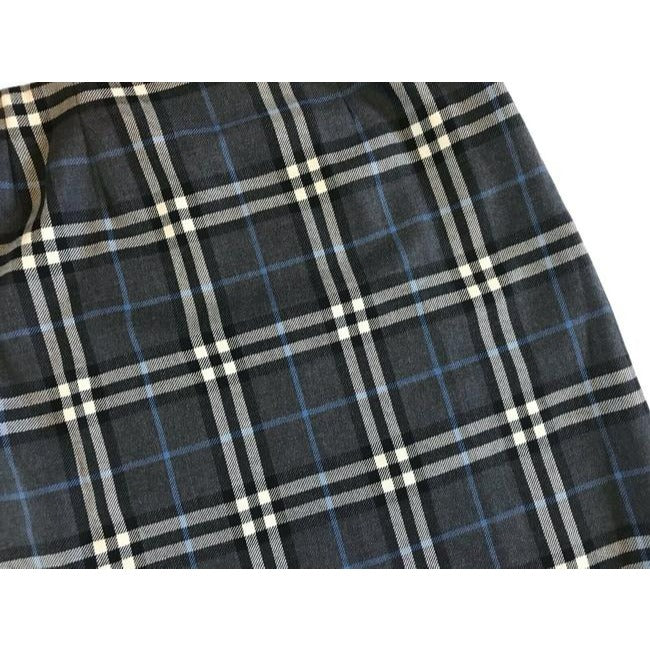 Burberry Blue Green White Plaid Skirt