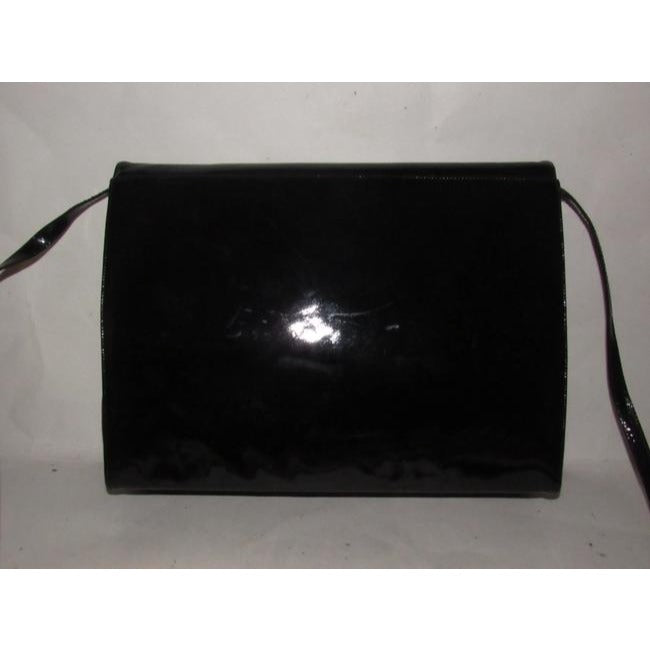 Bally Vintage Pursesdesigner Purses Red Suede And Black Patent Leather Shoulder Bag