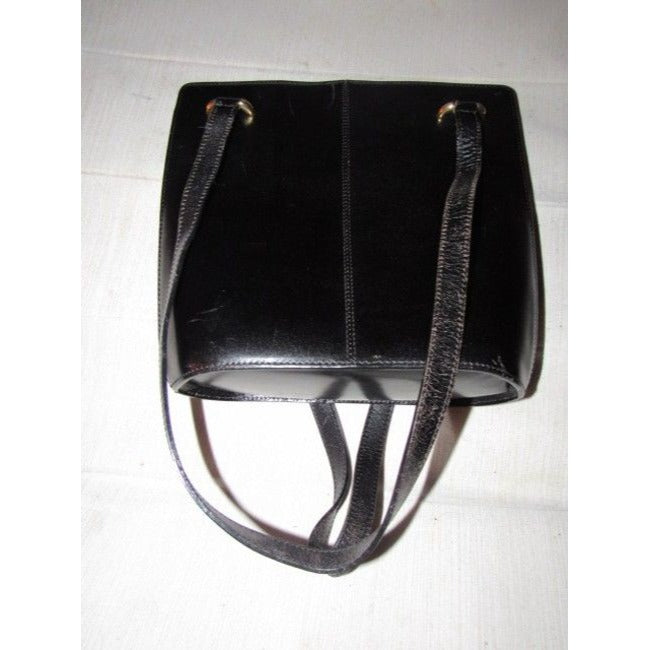 Bally Vintage Pursesdesigner Purses Black Leather Satchel