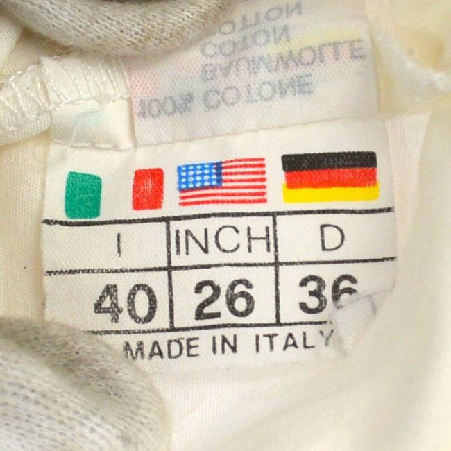 Fendi White Black Stitching Blouse