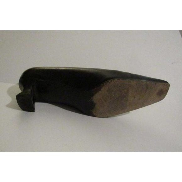 Stuart Weitzman Black Leather Square Toe Kitten Heels