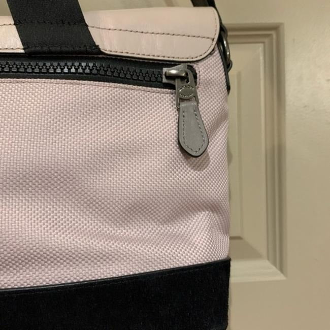 Coach Color Terrain Bike Grey Black White Leather Messenger Bag