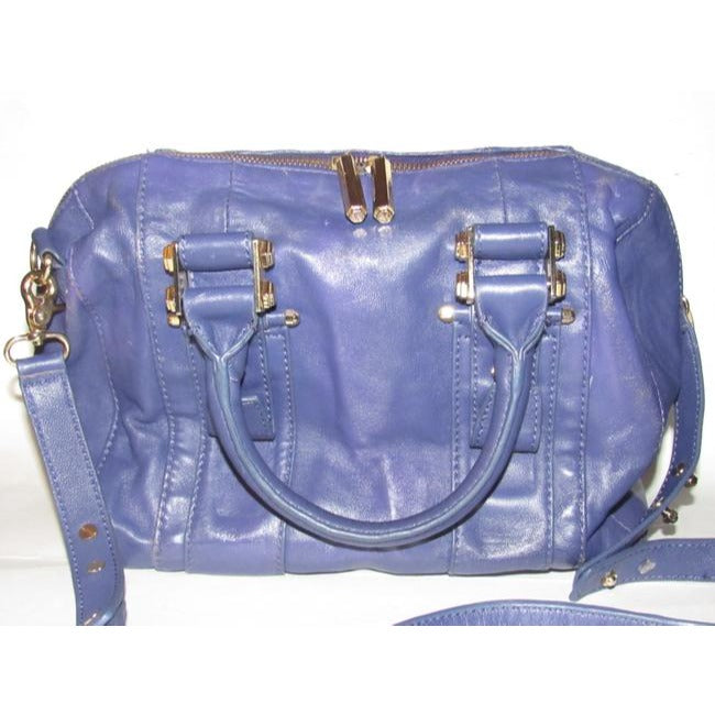 Zac Posen Pursesdesigner Purses Purple Leather Satchel