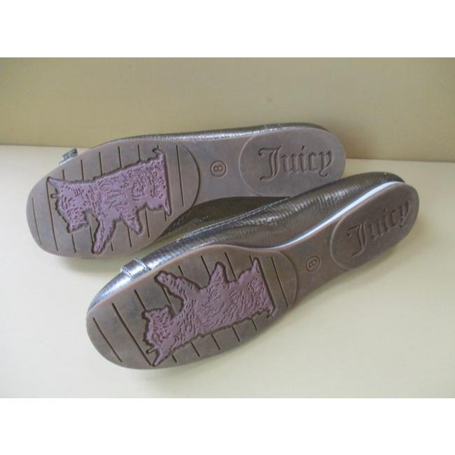 Juicy Couture Bronze Metallic Ballet Buckle Accent Flats Size Us