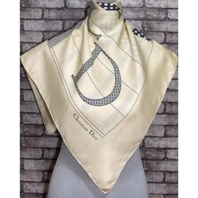 Dior Midnight Blue Ivory Christian Dior Scarf