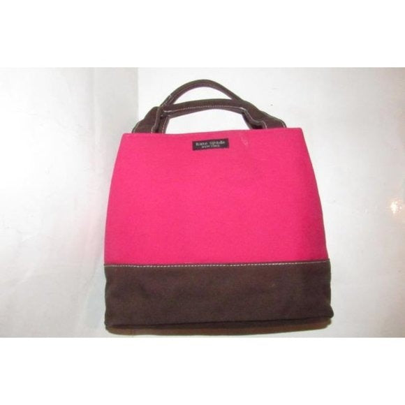 Kate Spade NY Color Block Hot Pink and Brown Bag