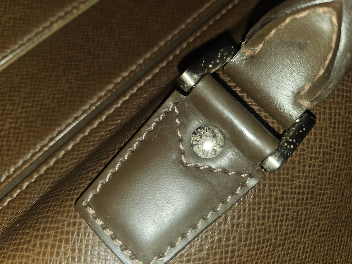 Louis Vuitton Brown Leather Multi Compartment Briefcase/Portfolio