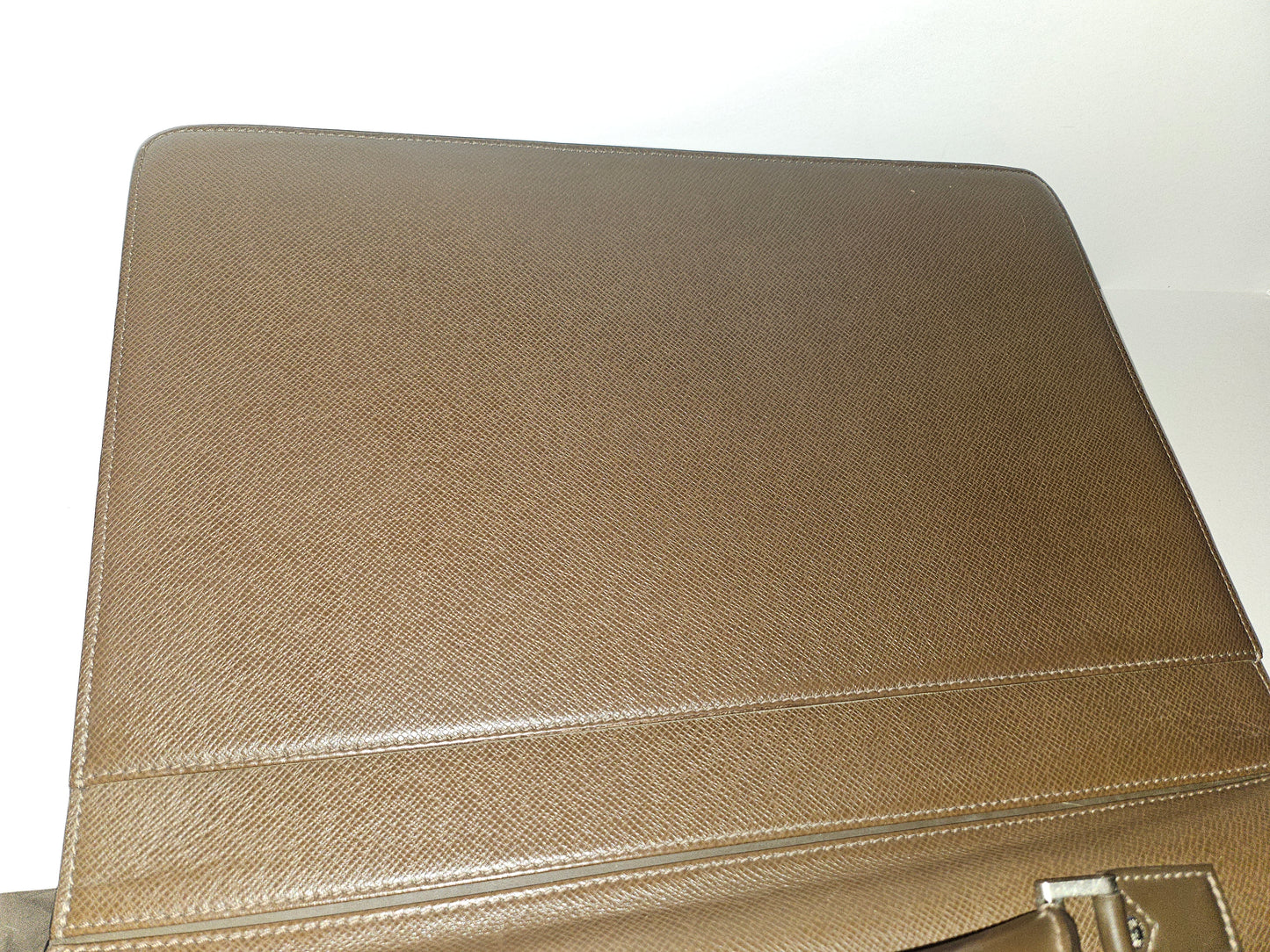 Louis Vuitton Brown Leather Multi Compartment Briefcase/Portfolio