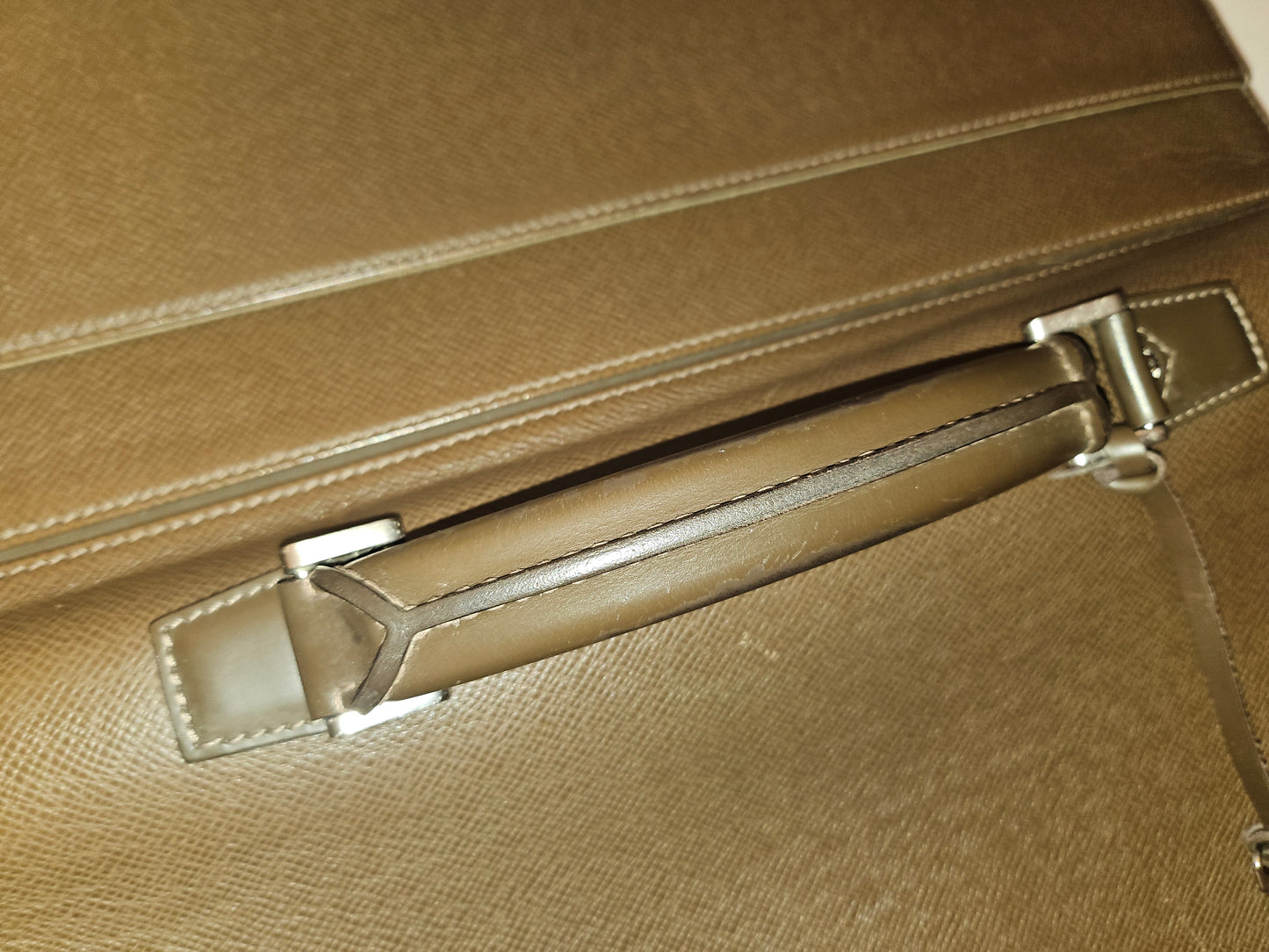 Louis Vuitton Brown Leather Multi Compartment Briefcase/Portfolio