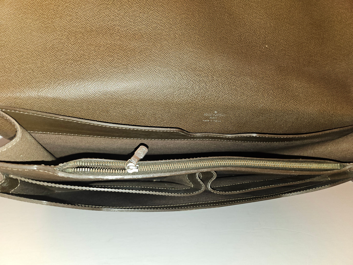 Louis Vuitton Brown Leather Multi Compartment Briefcase/Portfolio