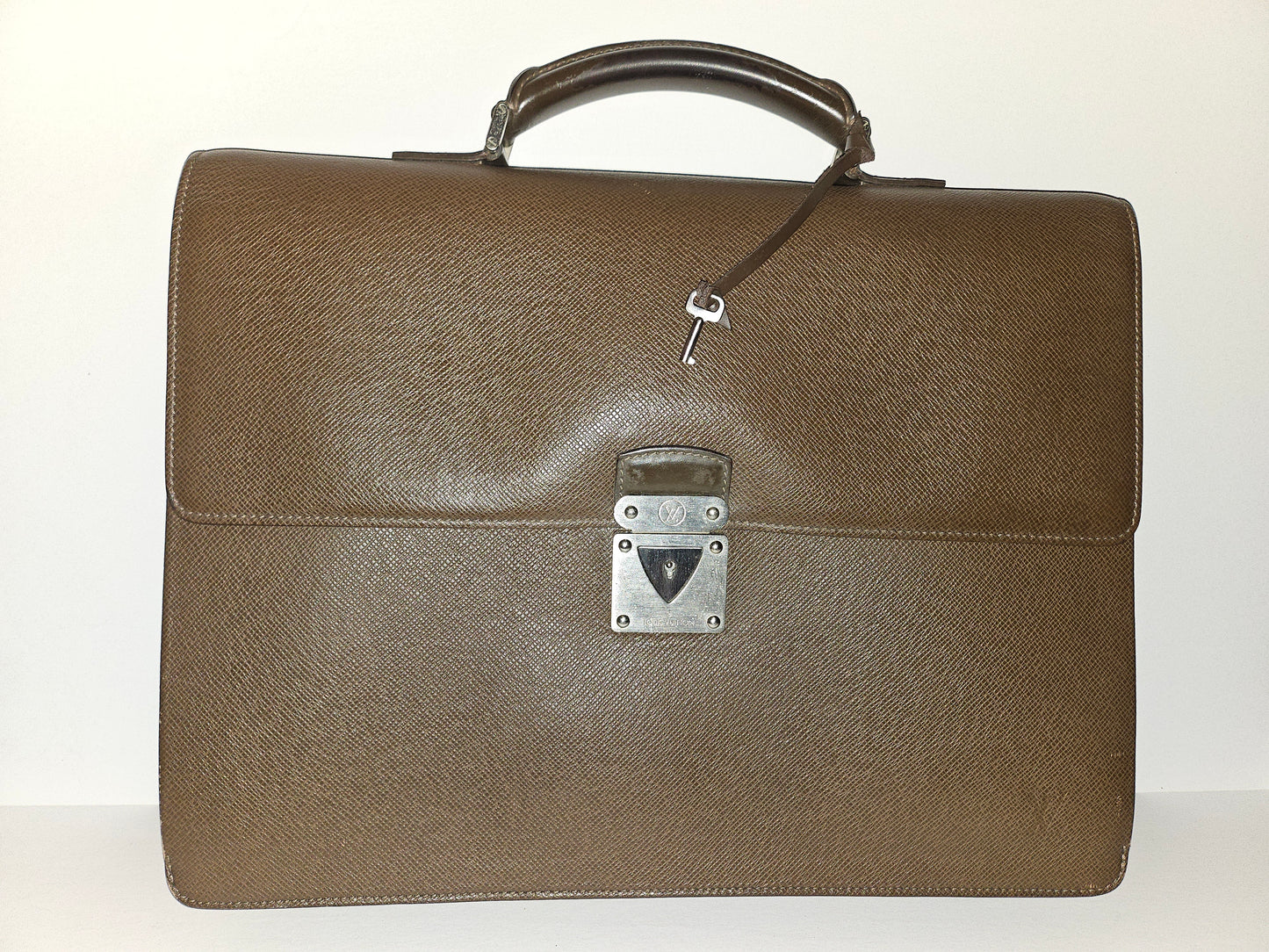 Louis Vuitton Brown Leather Multi Compartment Briefcase/Portfolio