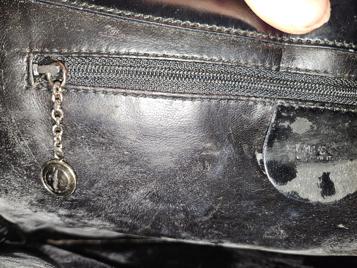 Gucci Tom Ford era black patent & chrome Skinny Horse-bit tote!