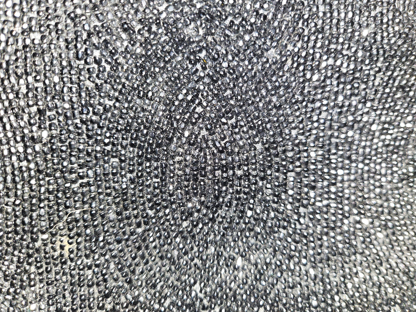 Gucci 1950's black beaded silk hinged opening clutch style purse!