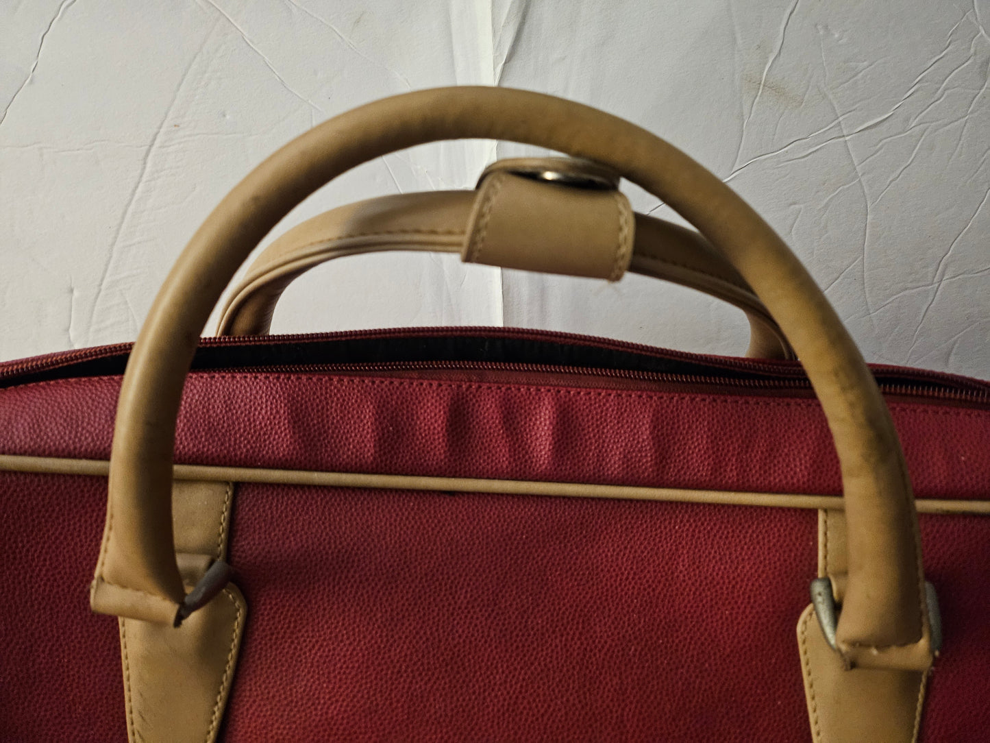 Gucci Tom Ford Red Leather Weekender Carry-on Roller bag
