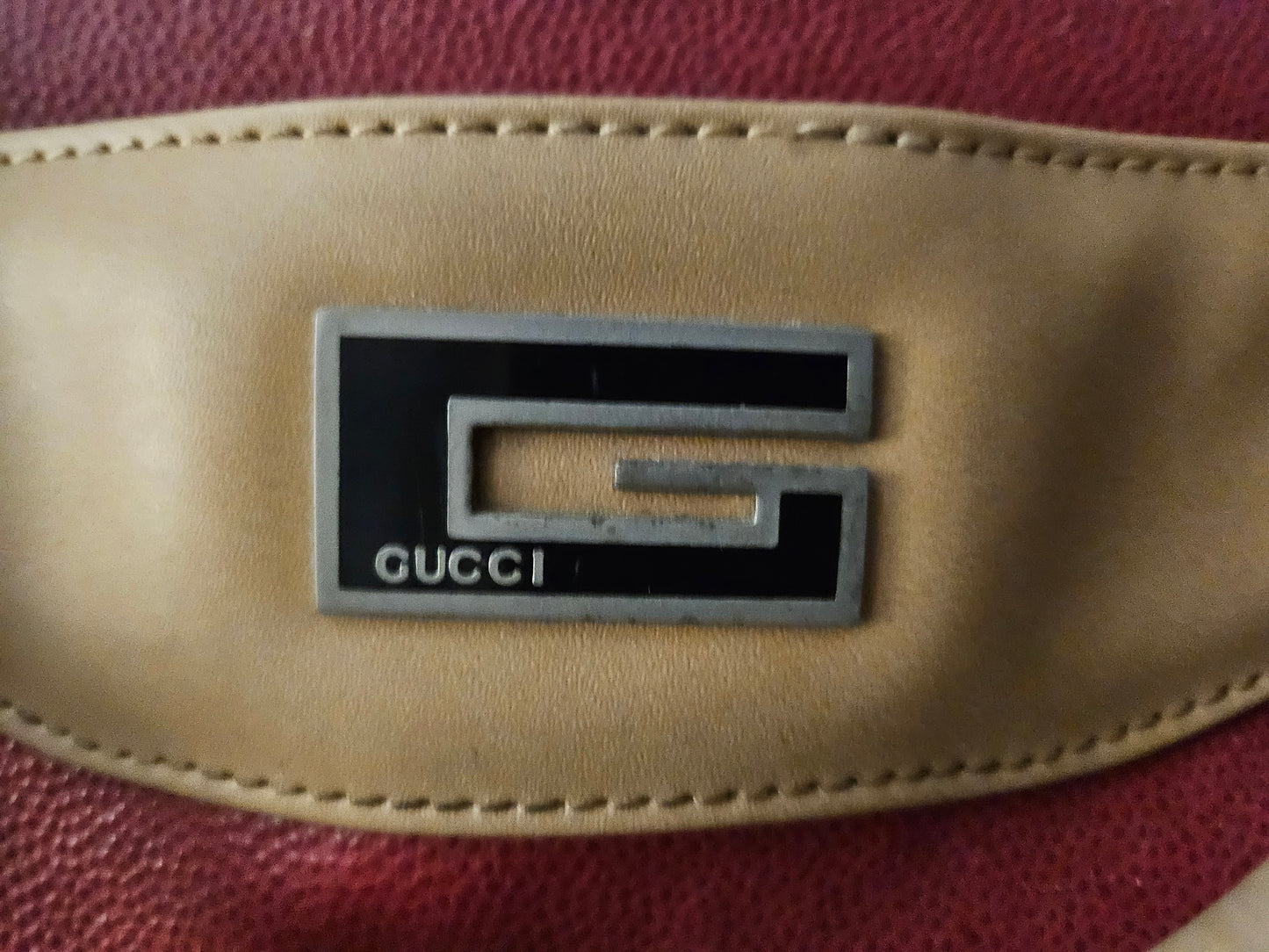 Gucci Tom Ford Red Leather Weekender Carry-on Roller bag