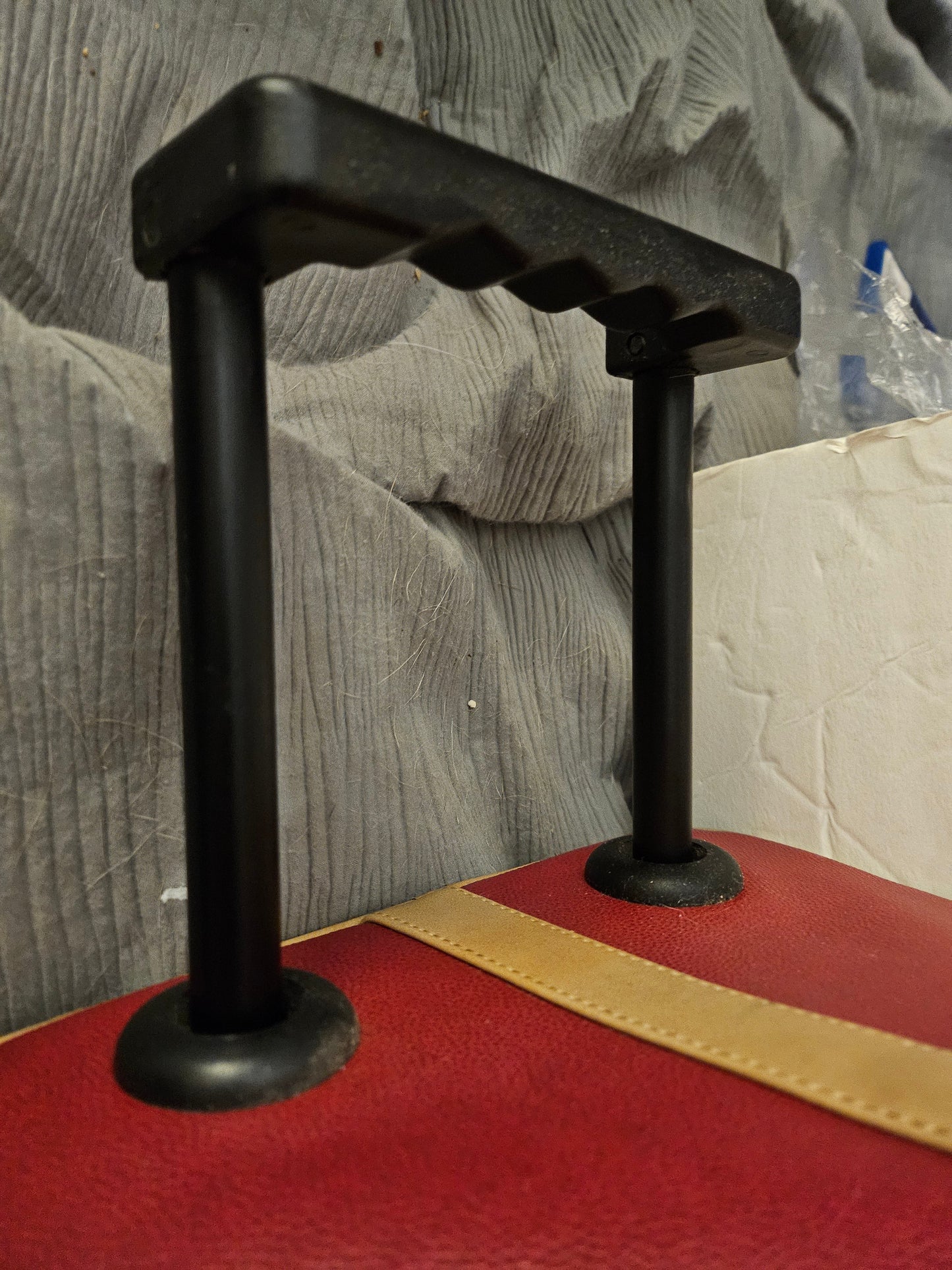 Gucci Tom Ford Red Leather Weekender Carry-on Roller bag