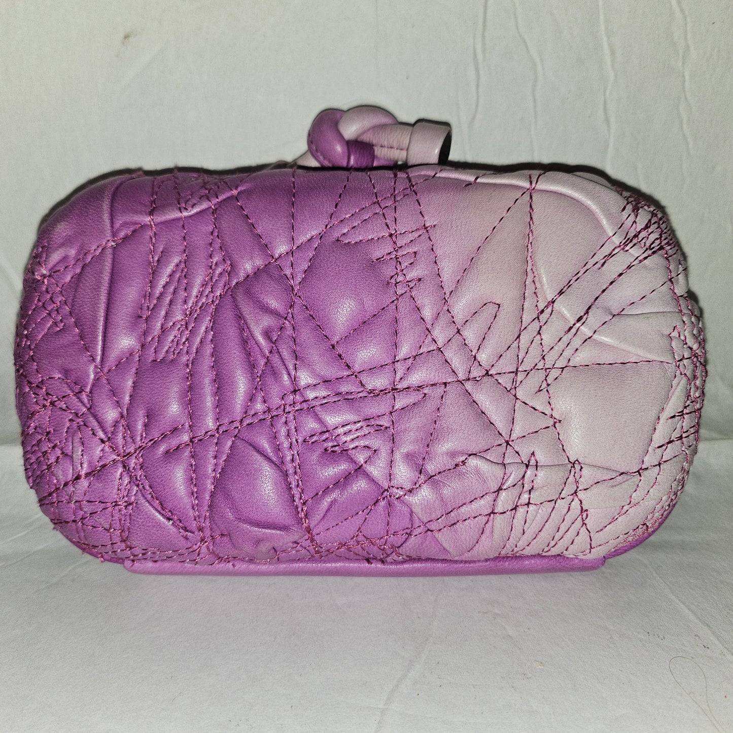 Bottega Veneta amazing purple ombre leather  Knot style clutch w  dust bag