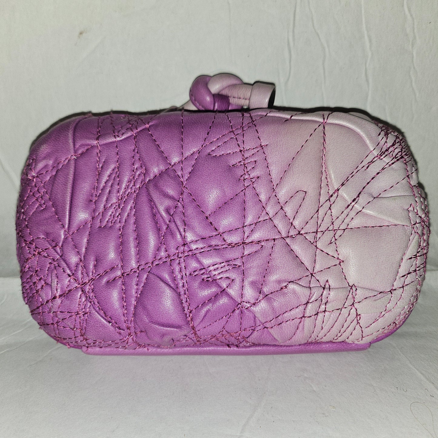 Bottega Veneta amazing purple ombre leather  Knot style clutch w  dust bag