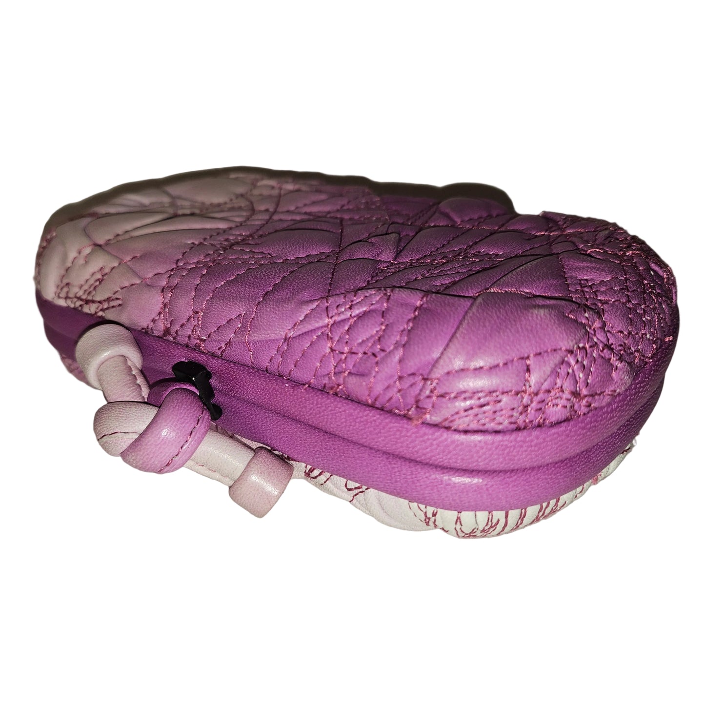 Bottega Veneta amazing purple ombre leather  Knot style clutch w  dust bag