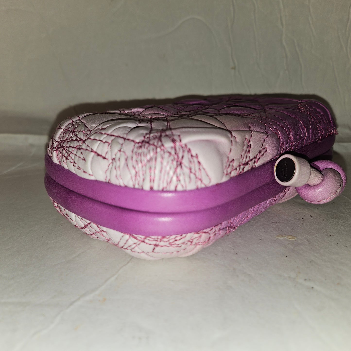 Bottega Veneta amazing purple ombre leather  Knot style clutch w  dust bag