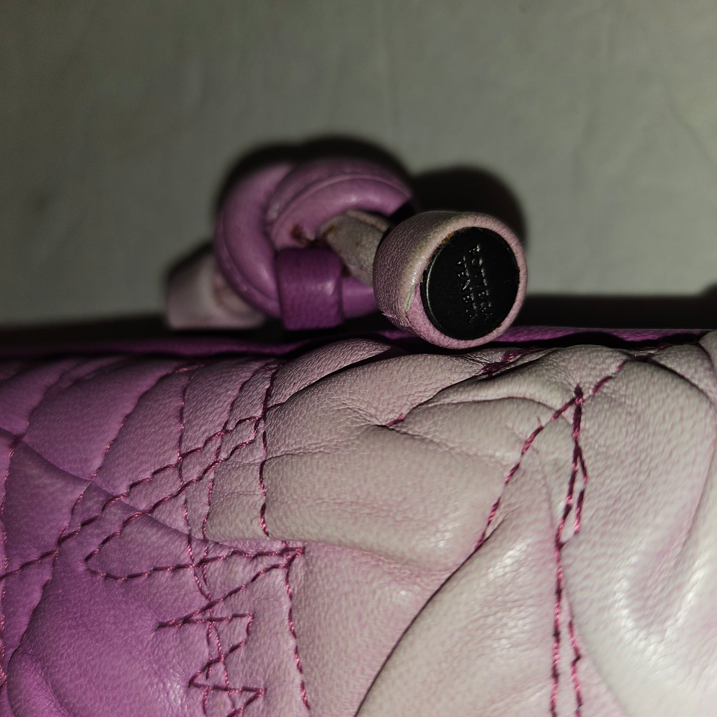 Bottega Veneta amazing purple ombre leather  Knot style clutch w  dust bag