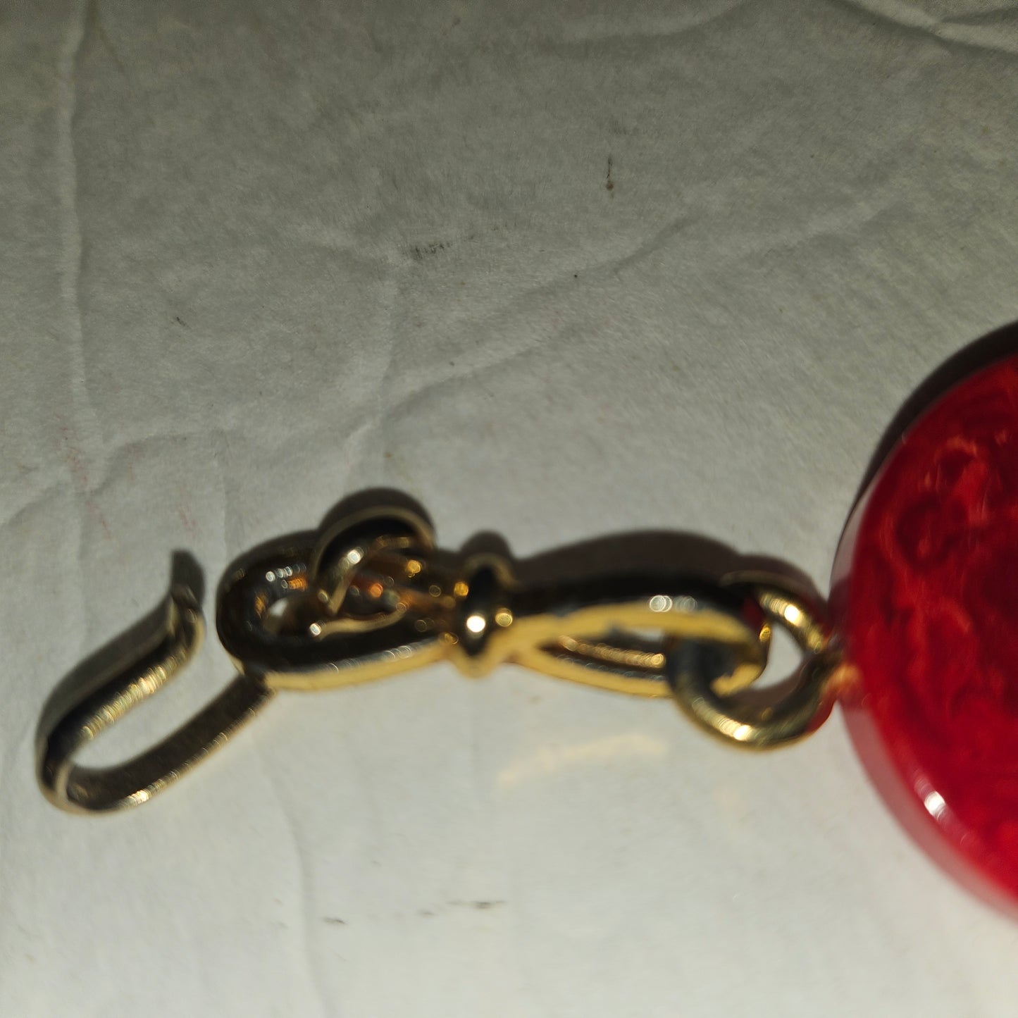 Dior early Bakelite disc chain belt in red, ivory, & blue
