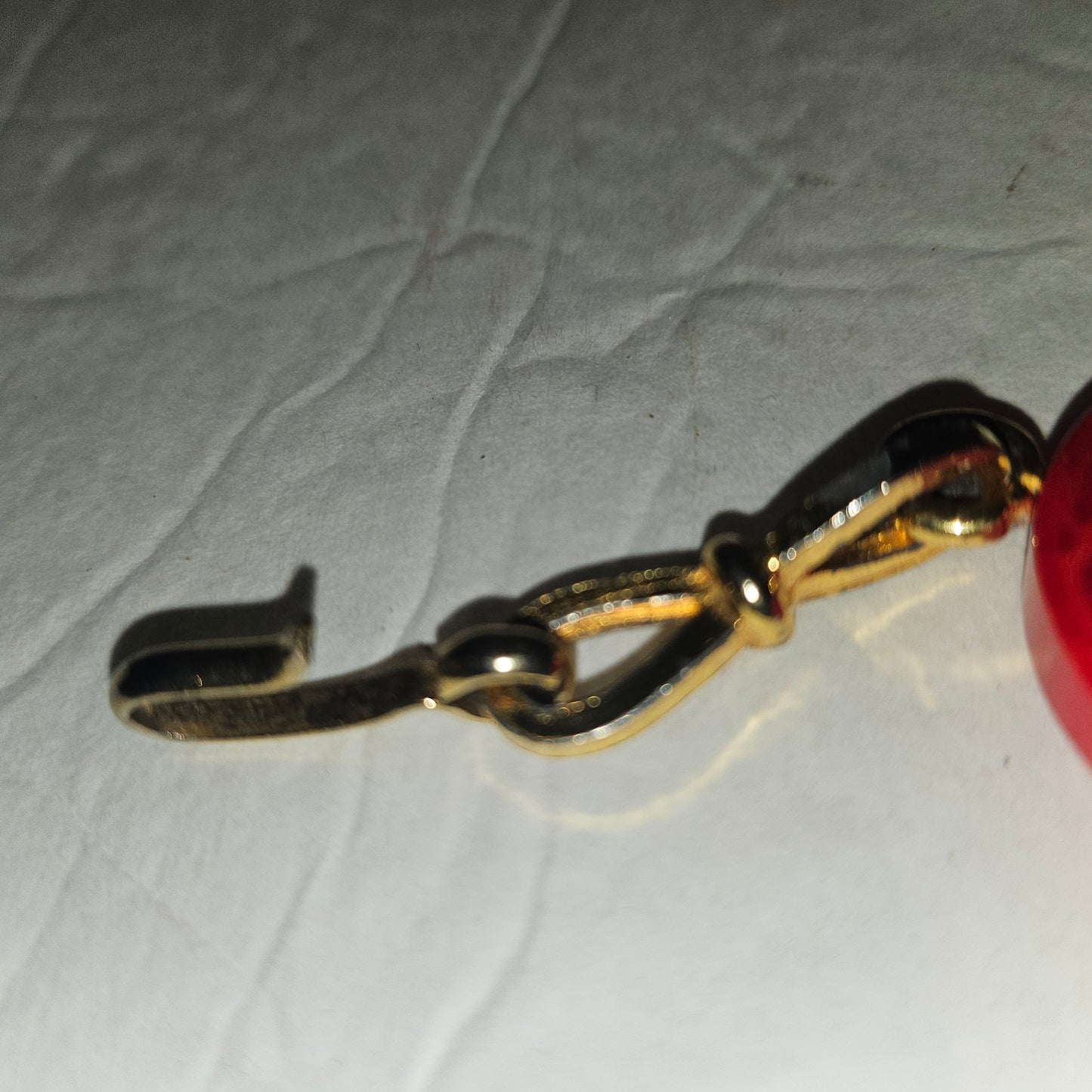 Dior early Bakelite disc chain belt in red, ivory, & blue